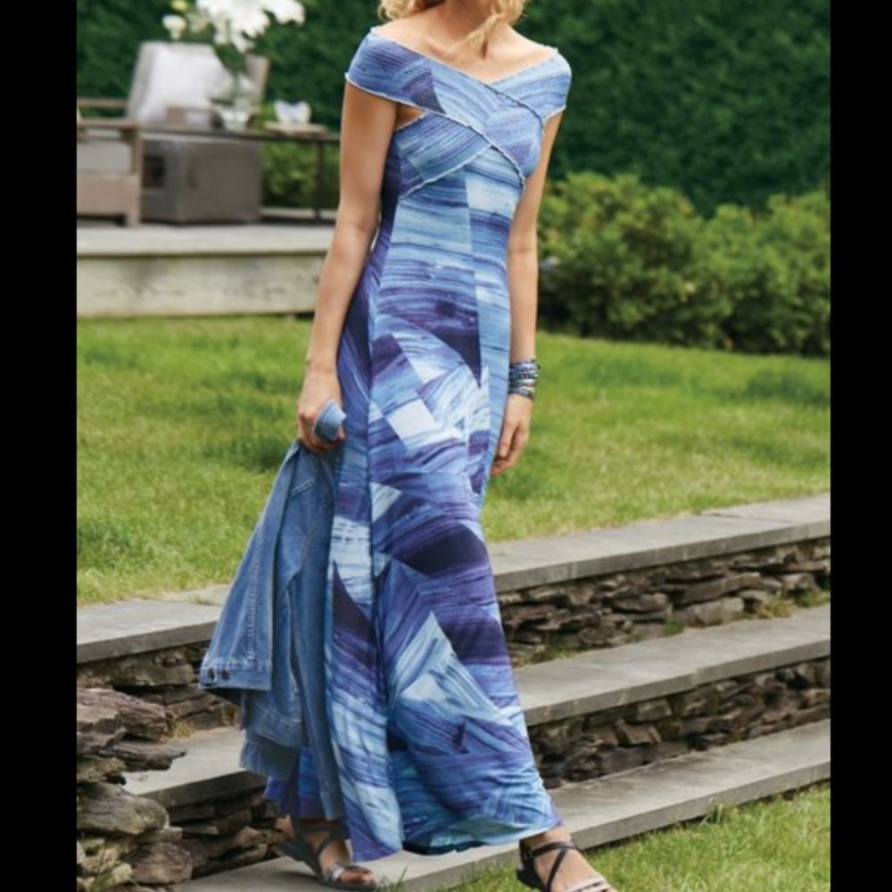 Soft Surroundings Delphinium dress M NWT $110